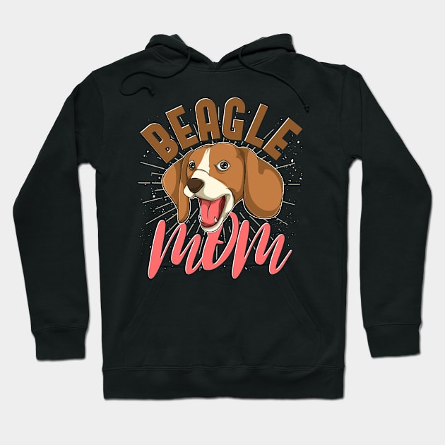 Dog Mom Mothers Day Dog Lover Dog Breed Beagle Hoodie by ShirtsShirtsndmoreShirts